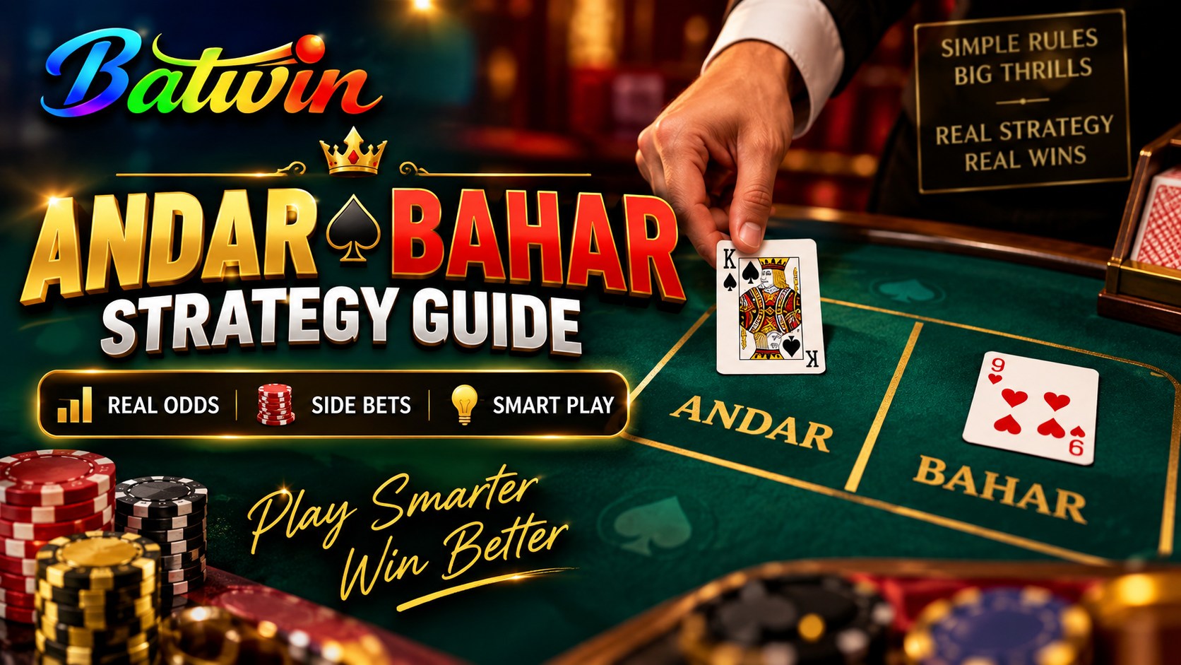 Andar Bahar Strategy Guide — real odds, side bets and smart play on Batwin