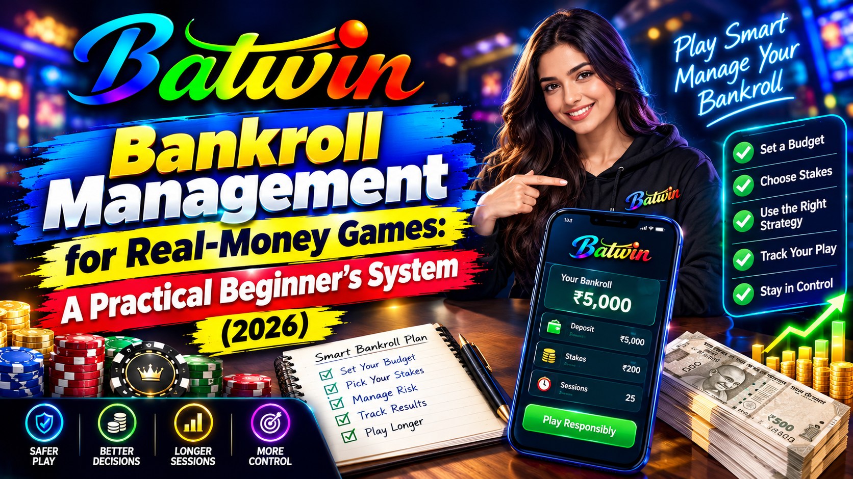 Bankroll management for real-money games — budgets, bet sizing and stop limits
