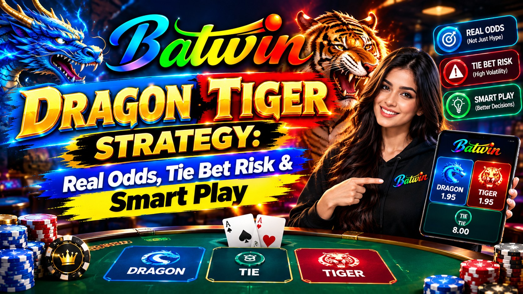 Dragon Tiger strategy guide — real odds, tie bet risk and smart play on Batwin